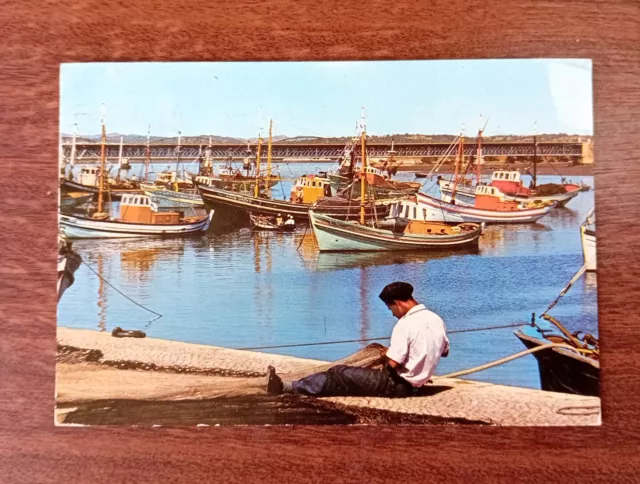Portugal Algarve Fishing Boats Postcard Posted