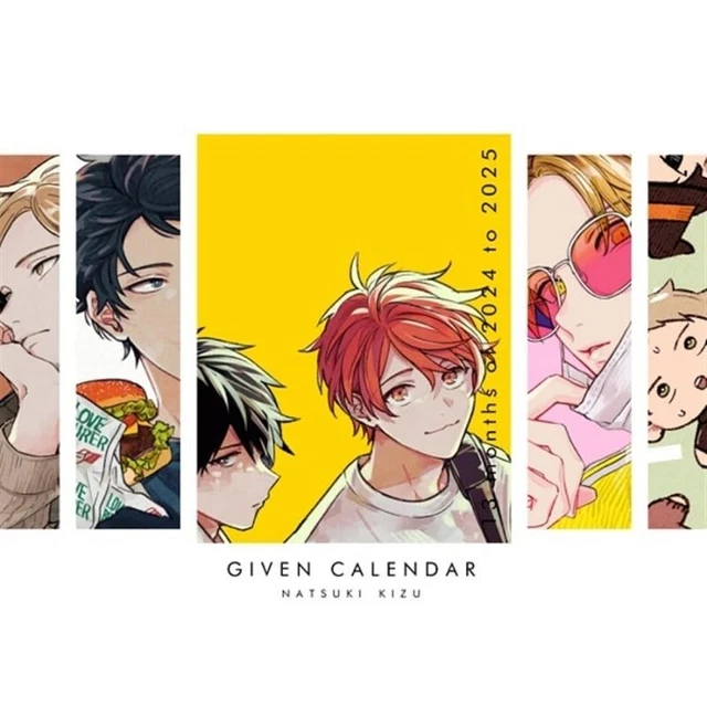 KIZU NATSUKI ‘GIVEN’ 2024 Calendar Japanese Yaoi BL Manga Comics