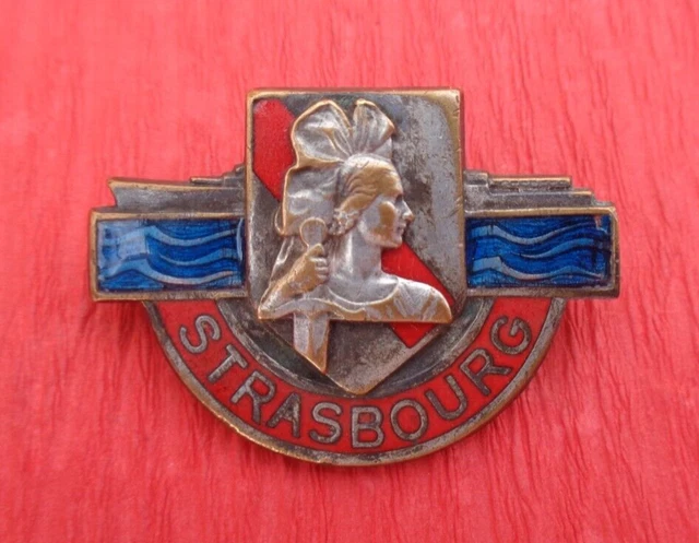 Insigne Marine Française - Strasbourg - Bâtiment De Ligne - Augis Lyon