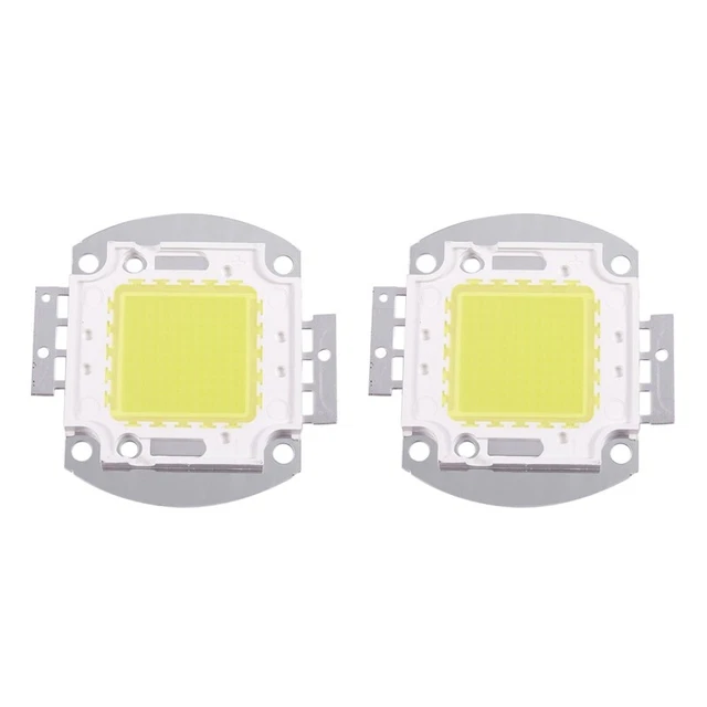 2x chip LED 100W 7500 LM lampada faretto luce lampadina alta integrata DIM1X9