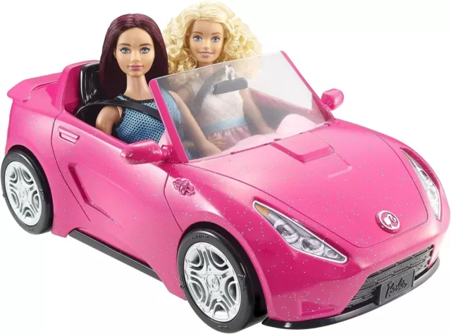 Barbie DVX59 Autre Glam Convertible Sports, Toy Vehicle for Doll, Pink Car 2