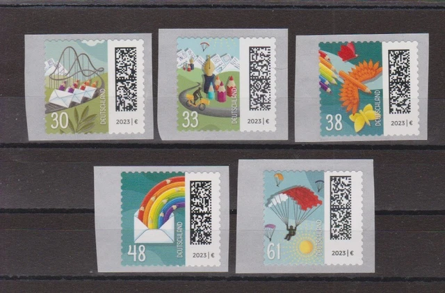 BRD 2023 postfrisch Welt der Briefe  Satz  MiNr. 3740-3744 siehe Bilder