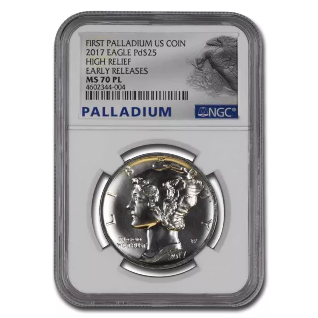 2017 1 oz Palladium Eagle MS-70 PL NGC (Early Releases)