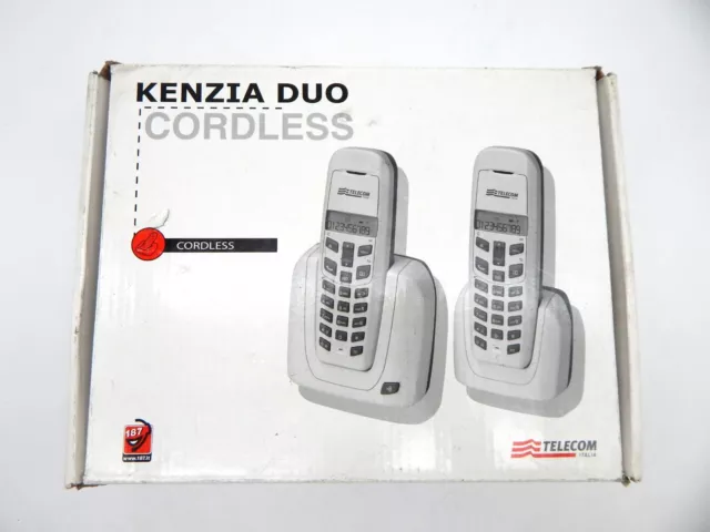 telefono cordless senza fili kenzi duo telecom