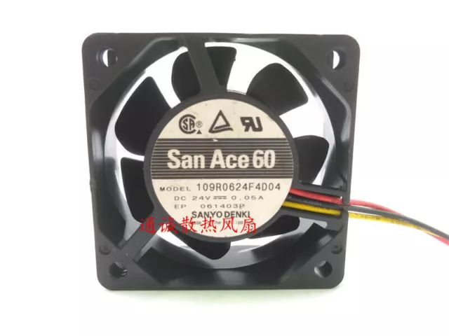 Original San Ace 60 109R0624F4D04 24V 0.05A 6cm Inverter cooling fan