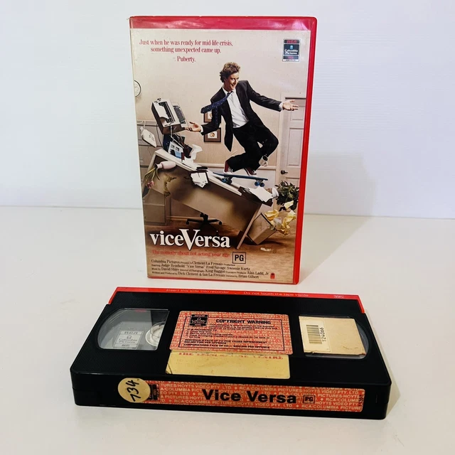VICE VERSA MOVIE Vhs Video Tape 80s Classic Body Swap Ex Rental Red vice-versa-movie-vhs-video-tape-80s-classic-body-swap-ex-rental-red