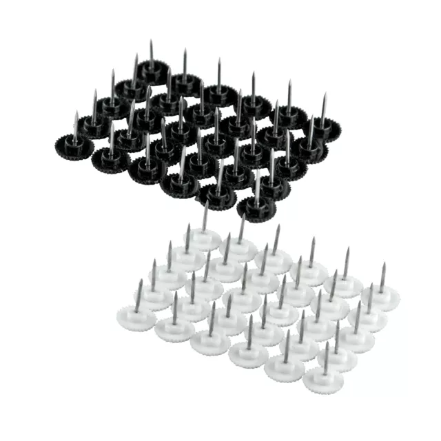 Kit de fixation Moustiquaire rideau magnétique punaises Cadre bois Noir support