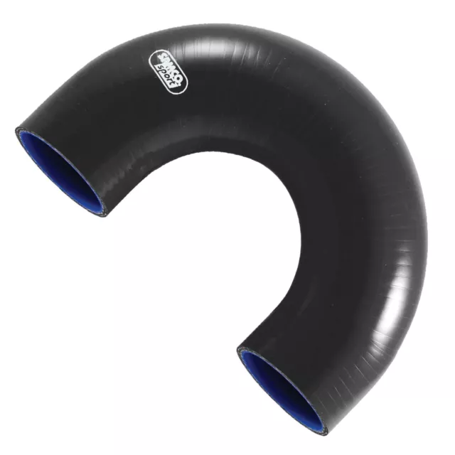 Samco 180 Degree Silicone/Silicon Air/Water Hose/Bend Elbow 19mm Bore In Black