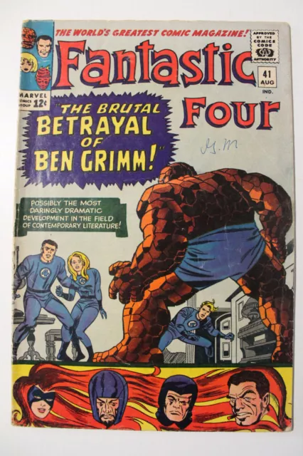 Fantastic Four vol. 1 #41 Very Good 3rd App.  Frightful Four 1965, Marvel