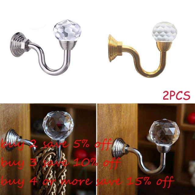 Crystal Curtain Holdbacks Curtain Hooks Crystal Bracket Fixing Holder