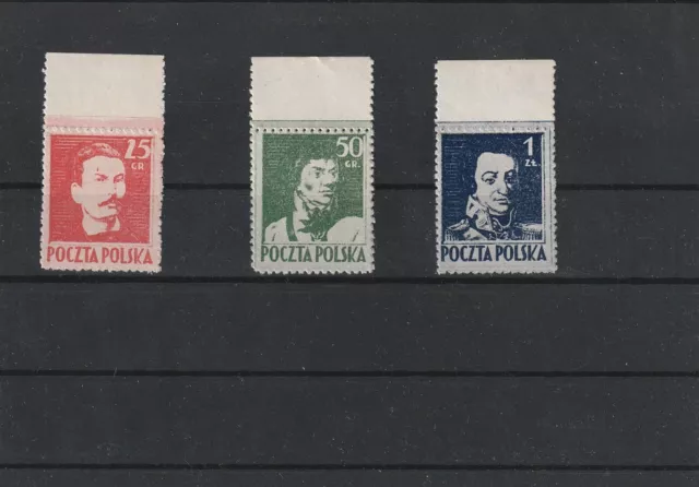 Briefmarken aus Polen Polnische Freiheitskämpfer und Feldherren.
