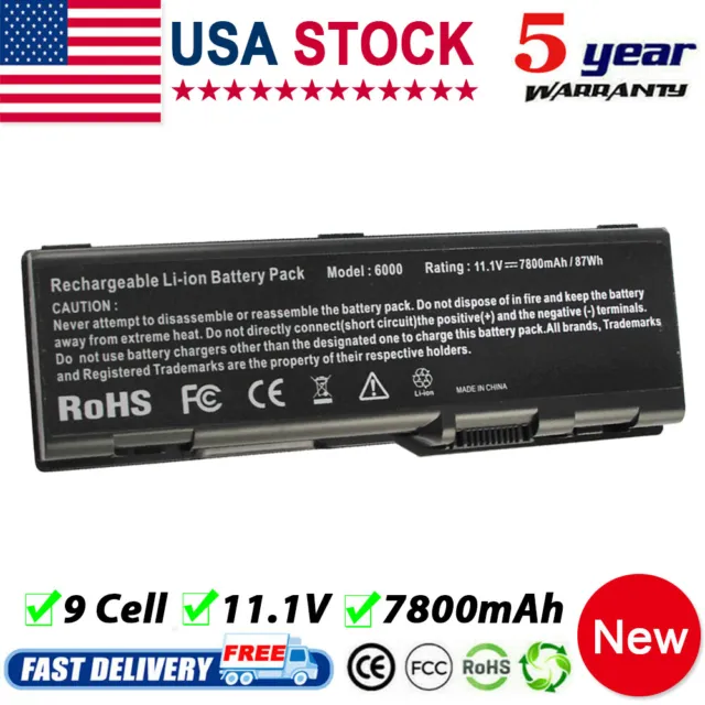 9Cell Battery for Dell Inspiron 6000 9200 9300 E1705 XPS M170 M1710 M90 310-6321