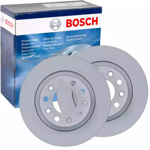 2X BOSCH Discos de Freno Ø264mm Trasero Apto para Alfa Romeo Giulietta