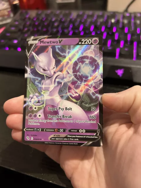 Mewtwo V 030/078 - Pokemon Go - Ultra Rare Card