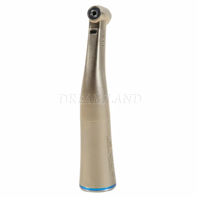 Dental 1:1 Fiber Optic LED Contra Angle Low speed Handpiece Fit Sirona uk
