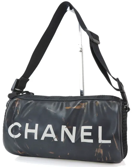 chanel logo flap bag