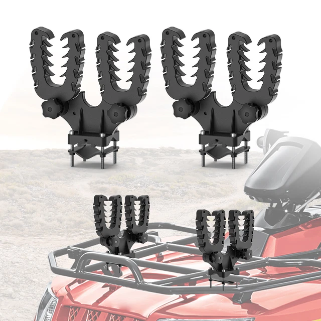 ATV GUN HOLDER Tool Rack Bow Rifle Rack Mount For UTV Polaris Sportsman