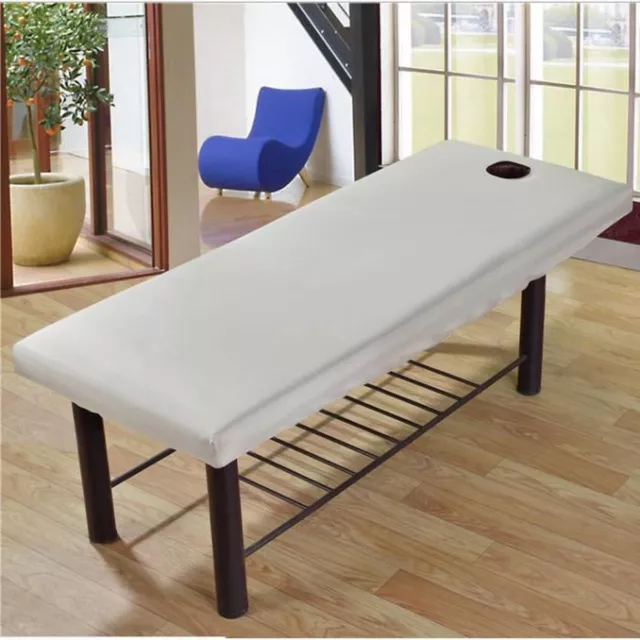 Drap Housse 190x70cm Couverture pour table de massage + Trou gris
