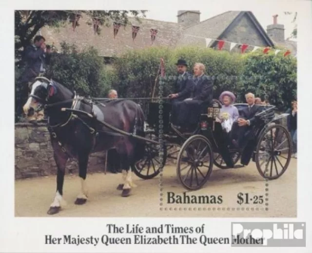 bahamas block46 (complète edition) neuf avec gomme originale 1985 reine mère Eli