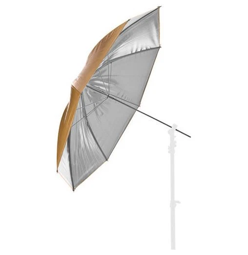 BRESSER SM-21 Paraguas reflector plata/oro 110cm reversibles