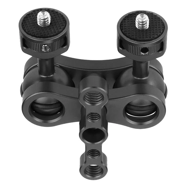 Adattatore testa a sfera braccio morsetto granchio montaggio 3/8 fotocamera monitor campo luce S M1O4 3