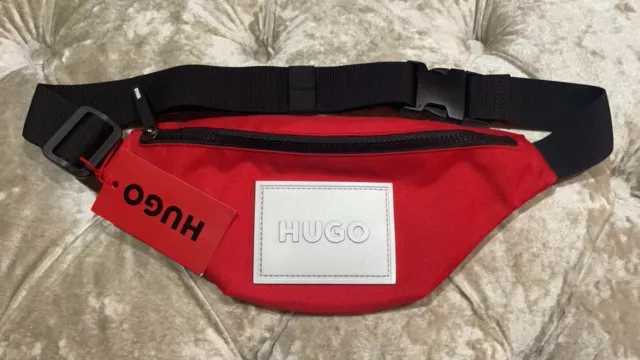NEW HUGO BOSS Hugo Big Front Logo Belt Bag Banana Fanny Pack Unisex ...