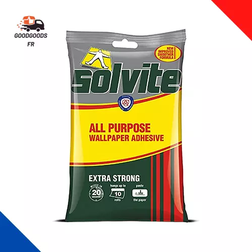 Solvite Extra-Forte Tous Usages Fast Mix Lot De 10 Rouleaux De Papier Peint 185G