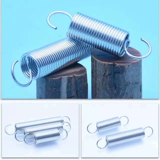 0.7mm Wire Dia Expansion Tension Extension Spring 20-310mm Length Zinc Plated