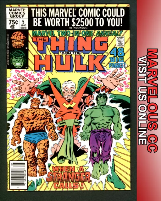 1980 Marvel Comics 2 in 1 Annual: The THING & The HULK #5 | Newsstand Bronze Age