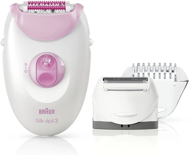 BRAUN SILK-ÉPIL 3 3-270 Epilierer Haarentfernungsgerät weiß/rosa B-WARE