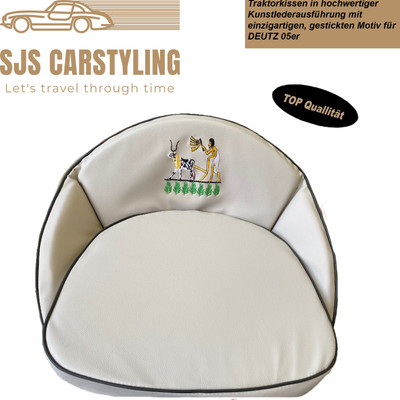 DEUTZ Cuscino Sedile Cuscini Trattore Trek Grigio per Deutz 05er D-Serie 