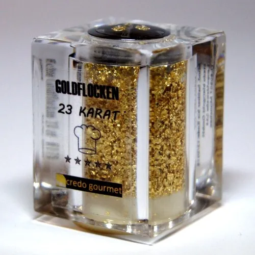 Goldstreuer Deluxe 23 Karat essbares Blattgold - 100mg Blattgoldflocken