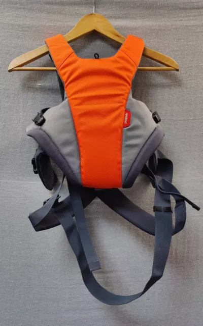 Phil & Teds Pepe Baby Carrier Newborn to 12kg Orange In Used Condition