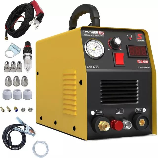 Air Plasma Cutter Pilot Arc Non-touch Cutting Machine CNC Compatible 55A IGBT UK