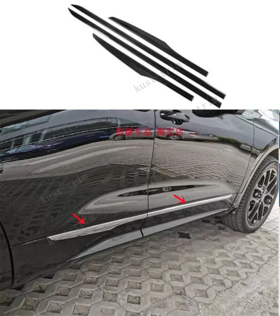 For Chevrolet Blazer 19-2022 Carbon Fiber ABS Body Door Side Molding Sill Guard