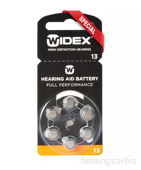 NEW Widex Hearing Aid Batteries size 13 from Hearing Savers