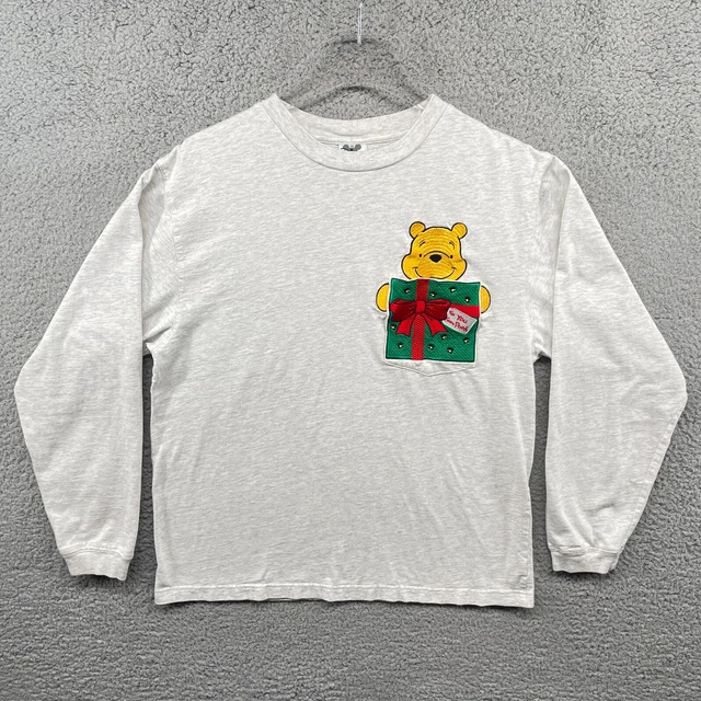 Vintage Winnie The Pooh Shirt Adult Medium Embroidered Pocket Disney Holiday Men Vintage Winnie The Pooh Shirt Adult Medium Embroidered Pocket Disney Holiday Men