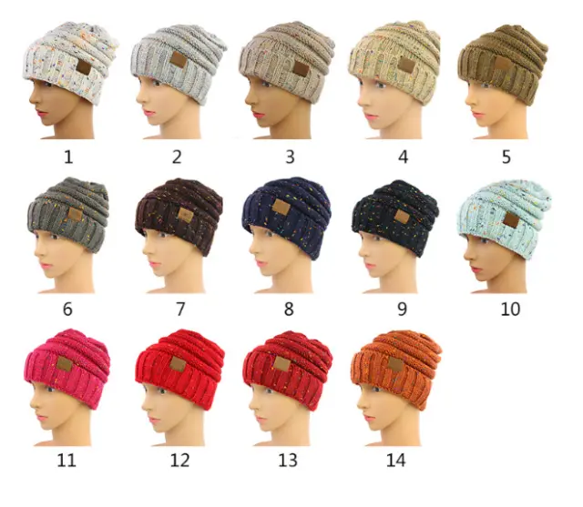 2024 The North Women's Men's Unisex Knitted Beanie Hat Warm Winter Ski Skull Cap