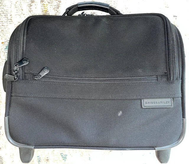 Briggs & Riley Compact Rolling Briefcase Brief Carry On (cabin) Laptop Black