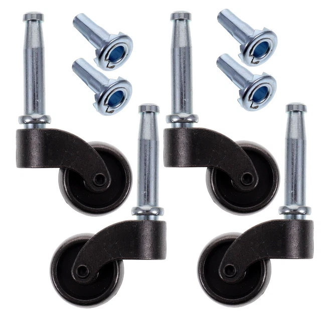 Ruedas de armario para silla de escritorio de aleación de zinc caña muebles silla ruedas