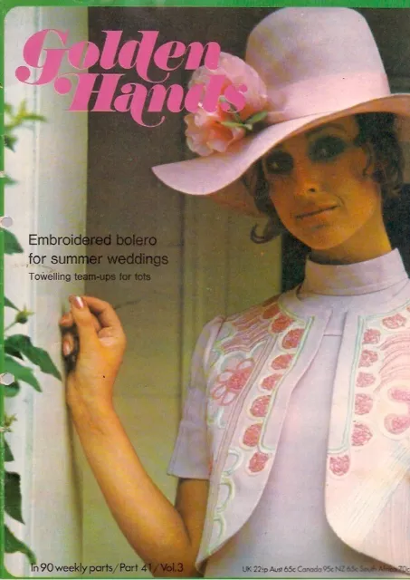 Golden Hands Craft Magazine Part 41 Crochet Knitting Patterns Retro Vintage 1970