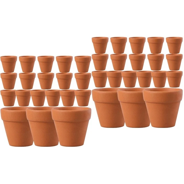 40 Pcs Terracotta Planters Indoor Pots Plants Terra Cotta Pots Clay Pot