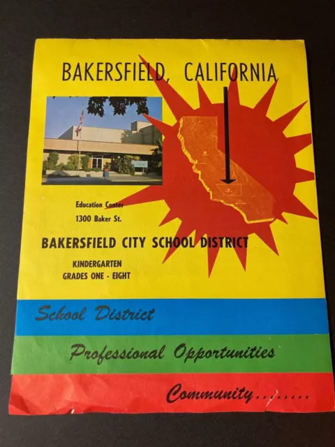 Rare 1960s-70s Bakersfield City School District Recruitment Brochure