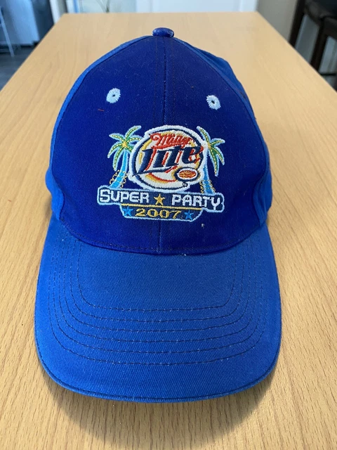Miller Lite Super Party 2007 Ball Cap Hat Super Bowl XLI Limited Beer Promo Item