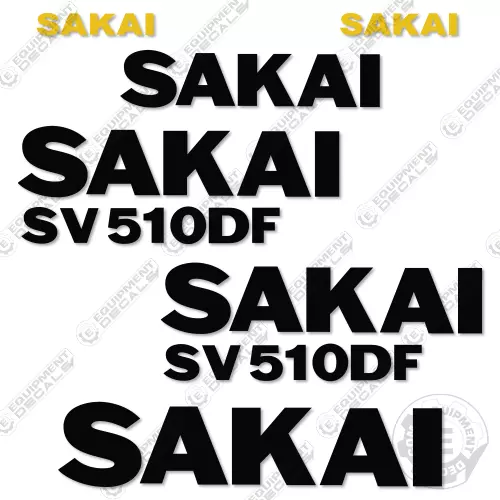 Sakai SV510DF Decal Kit Roller - 7 YEAR OUTDOOR 3M VINYL!