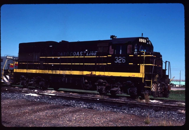 Original Rail Slide - SCL Seaboard Coast Line 326 Tampa FL 12-9-1984
