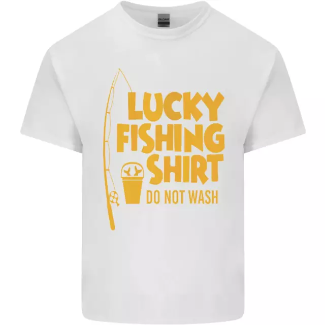 T-shirt top da uomo in cotone Lucky Fishing Fisherman divertente 2