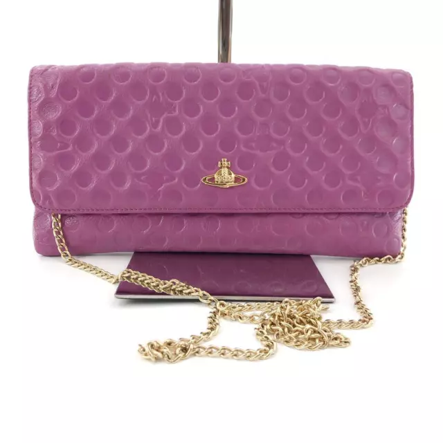 VIVIENNE WESTWOOD SHOULDER Bag Crossbody Pink Leather $157.79 - PicClick