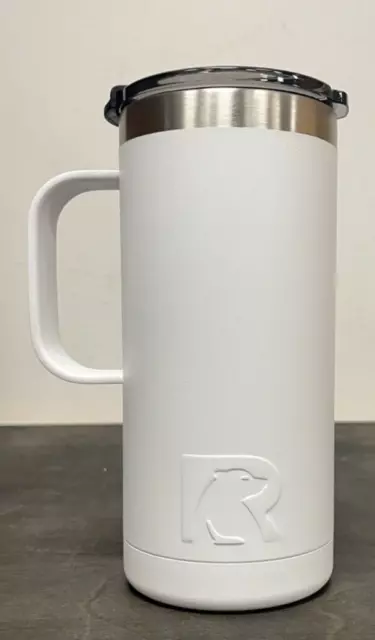 RTIC  16 oz Travel Coffee Cup, White.