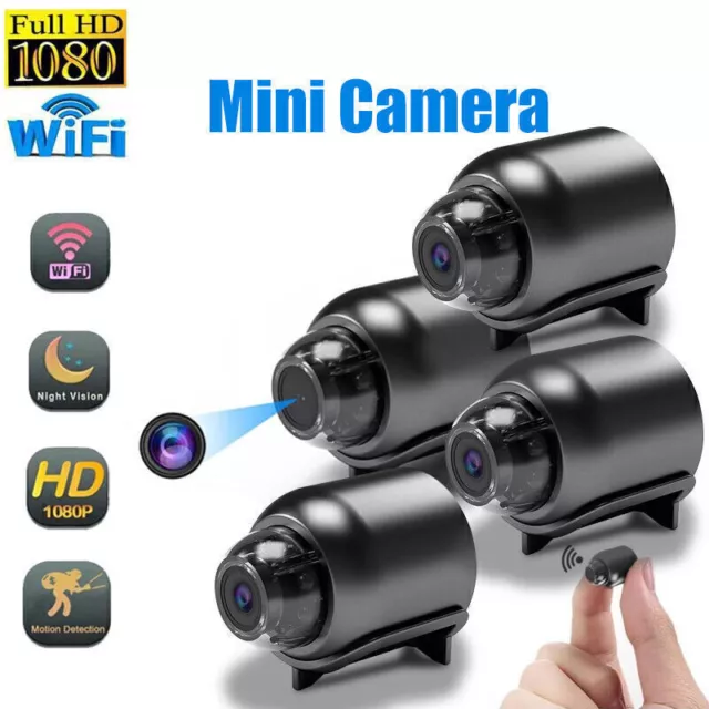 1/4 x Hidden HD 1080P Mini Spy Camera WIFI IP Camera Home Security Night Vision 2